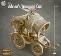 3D Printed Cast n Play Hawkers of Thamarya - Adrien's Weapon Cart 28mm 32mm D&D