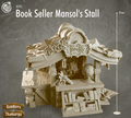 3D Printed Cast n Play Hawkers of Thamarya - Book Seller Mansol's Stall 28mm 32mm D&D