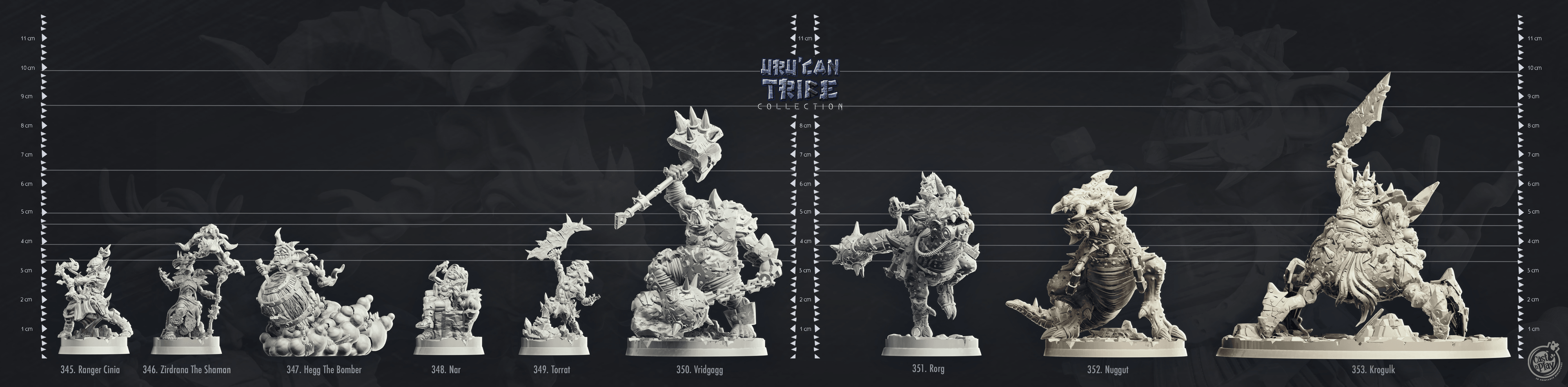 3D Printed Cast n Play Hegg The Bomber Goblin UruCan Tribe 28mm 32mm D&D