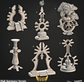 3D Printed Cast n Play High Sanctuary Terrain Shields of Dawn 28mm 32mm D&D