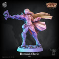 3D Printed Cast n Play Human Cleric 28mm 32mm D&D