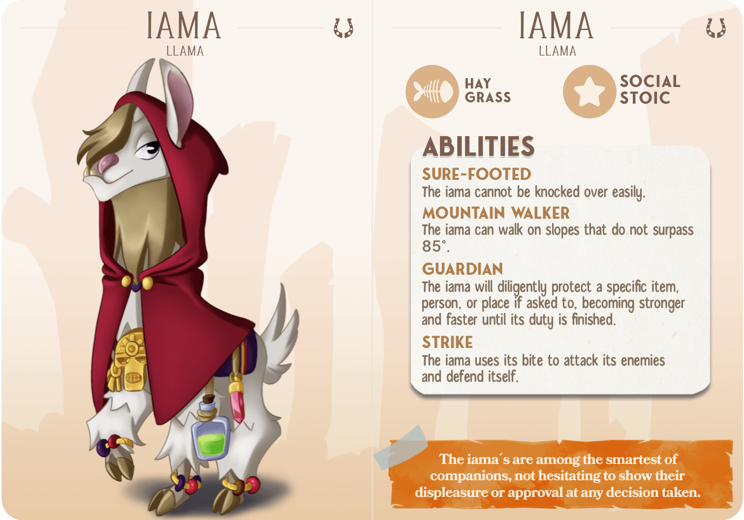 3D Printed Cast n Play Iama - The Llama Companions 28mm 32mm D&D
