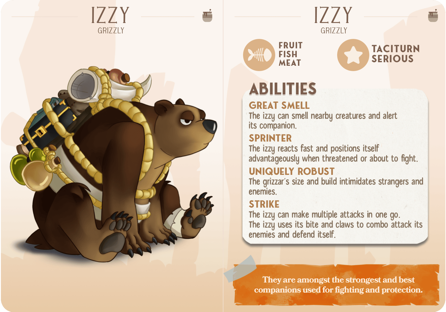 3D Printed Cast n Play Izzy - The Grizzly Bear Companions 28mm 32mm D&D