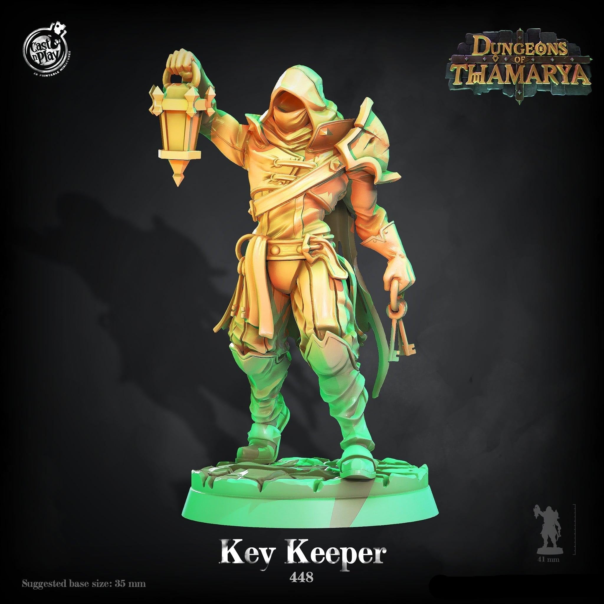 3D Printed Cast n Play Key Keeper Dungeons of Thamarya 28mm 32mm D&D