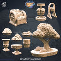 3D Printed Cast n Play Kingdom Vegetation Kingdom Of Thamarya 28mm 32mm D&D