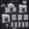 3D Printed Cast n Play Kingdom Walls Kingdom Of Thamarya 28mm 32mm D&D