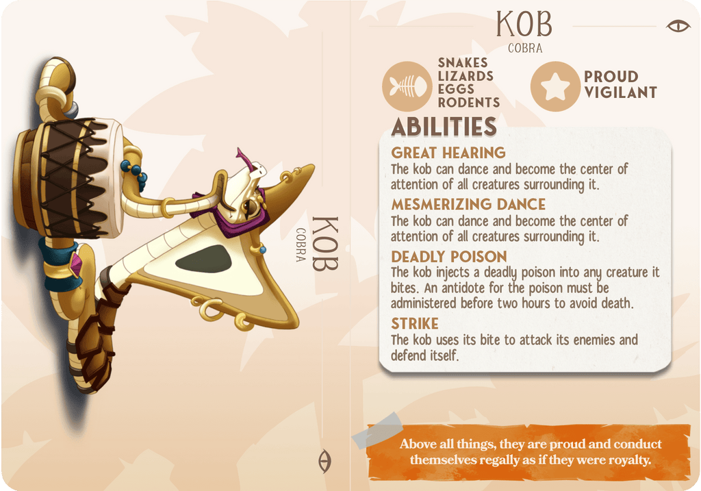 3D Printed Cast n Play Kob - The Cobra Companions 28mm 32mm D&D