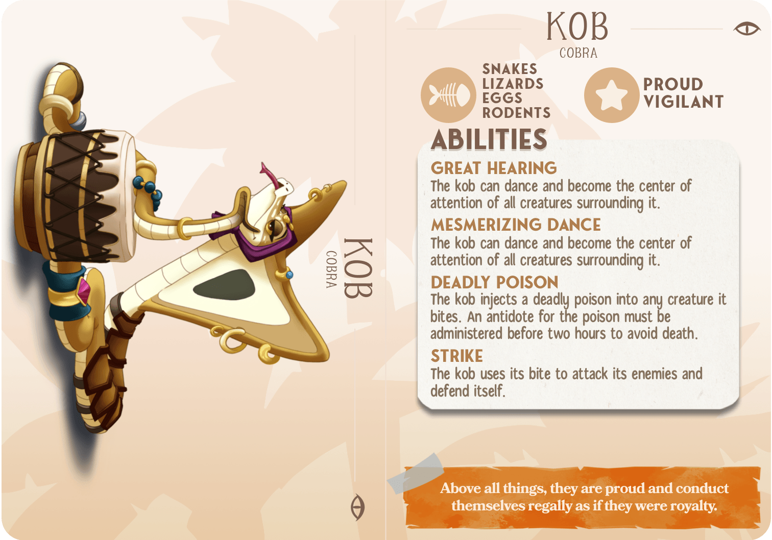 3D Printed Cast n Play Kob - The Cobra Companions 28mm 32mm D&D