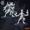 3D Printed Cast n Play Kobolds 28mm 32mm D&D