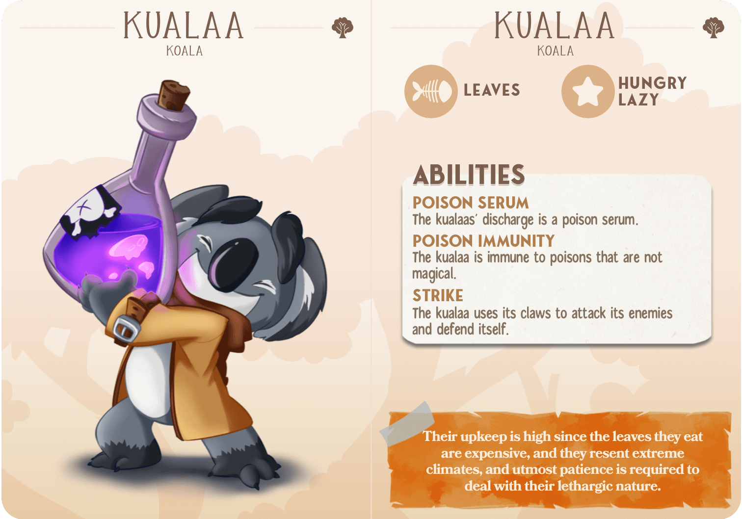 3D Printed Cast n Play Kualaa - Koala Companions 28mm 32mm D&D