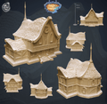 3D Printed Cast n Play Library Kingdom Of Thamarya 28mm 32mm D&D