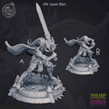 3D Printed Cast n Play Loynor Black 28mm 32mm D&D