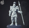 3D Printed Cast n Play Medieval Knight 28mm 32mm D&D