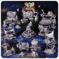 3D Printed Cast n Play Medieval Market 2 Terrain Set 28mm 32mm D&D