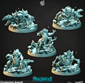 3D Printed Cast n Play Merghouls Crustaceans Assault 28mm 32mm D&D