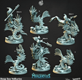 3D Printed Cast n Play Merghouls Deep Sea Valkyries 28mm 32mm D&D