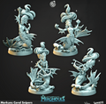 3D Printed Cast n Play Merghouls Merkyes Coral Snipers 28mm 32mm D&D