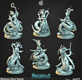 3D Printed Cast n Play Merghouls Merkyes Siren Scouts 28mm 32mm D&D