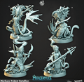 3D Printed Cast n Play Merghouls Merkyes Trident Batallion 28mm 32mm D&D