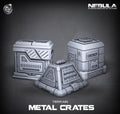3D Printed Cast n Play Metal Crates Nebula Origins 28mm 32mm D&D