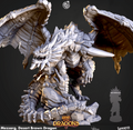 3D Printed Cast n Play Mezsarg Desert Brown Dragon Rise of the Dragons 28 32mm D&D