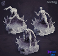 3D Printed Cast n Play Midnight Curse - Cursed Zombies 28mm 32mm D&D