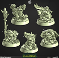 3D Printed Cast n Play Mire Servants Mire Volktoads Set 28mm 32mm D&D