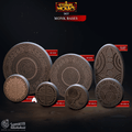 3D Printed Cast n Play Monk Bases Eternal Monks Set 28mm 32mm D&D