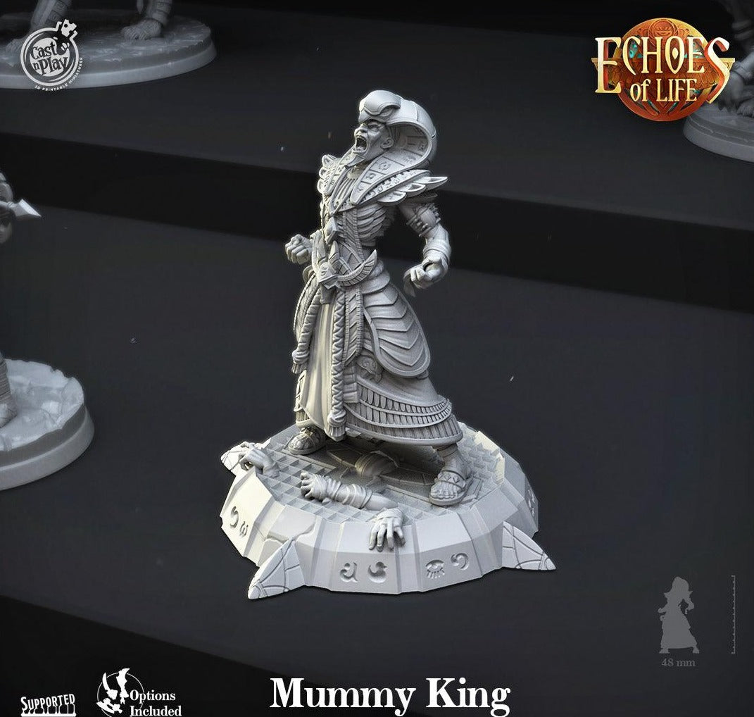 3D Printed Cast n Play Mummy King Echoes of Life 28 32mm D&D