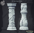 3D Printed Cast n Play Mythical Clash Collection - Greek Temple Columns 28mm 32mm D&D