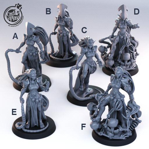 3D Printed Cast n Play Necromancers Set 28mm 32mm D&D