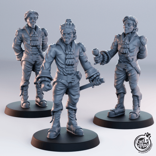 3D Printed Cast n Play Noble Male Townsfolk 28mm 32mm D&D