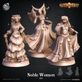 3D Printed Cast n Play Noble Women Royal Feast Death Tiles 28mm 32mm D&D
