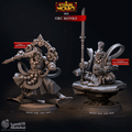 3D Printed Cast n Play Orc Monks Eternal Monks Set 28mm 32mm D&D