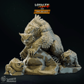 3D Printed Cast n Play Owlbear 28mm 32mm D&D
