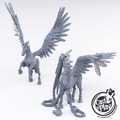 3D Printed Cast n Play - Pegasus 28mm 32mm D&D