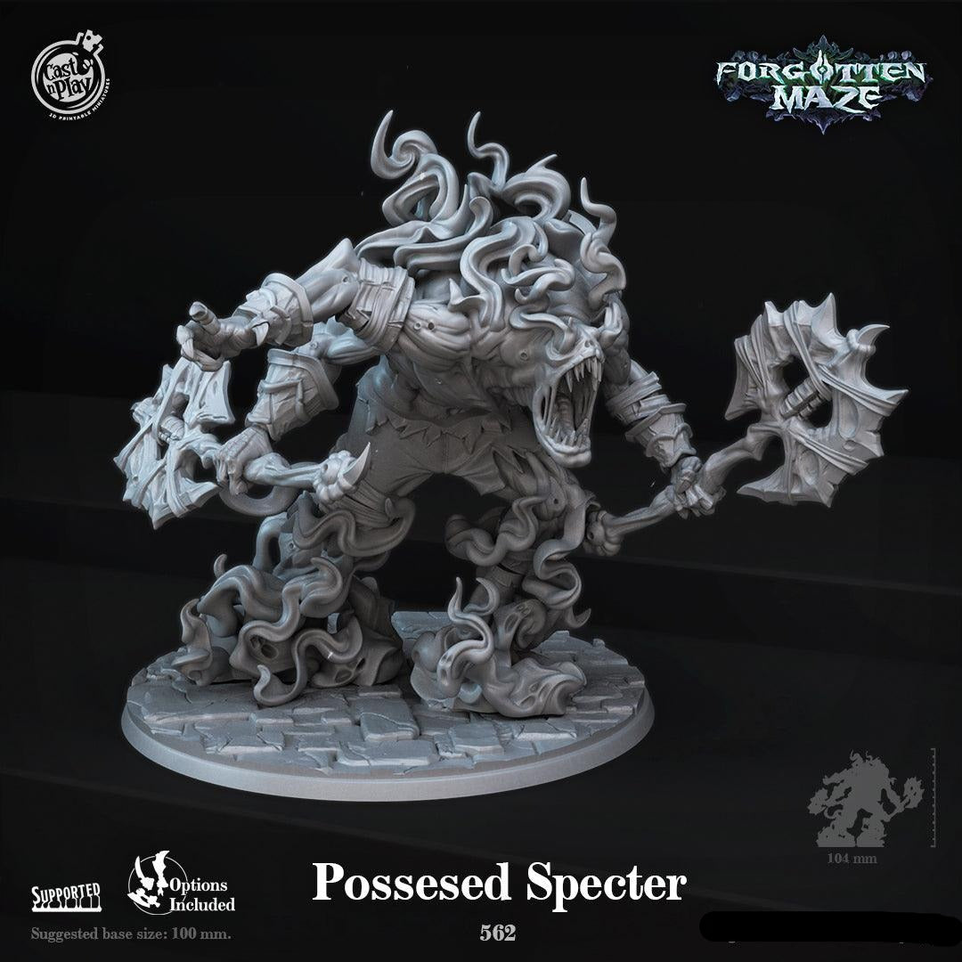 3D Printed Cast n Play Posessed Specter Forgotten Maze 28mm 32mm D&D