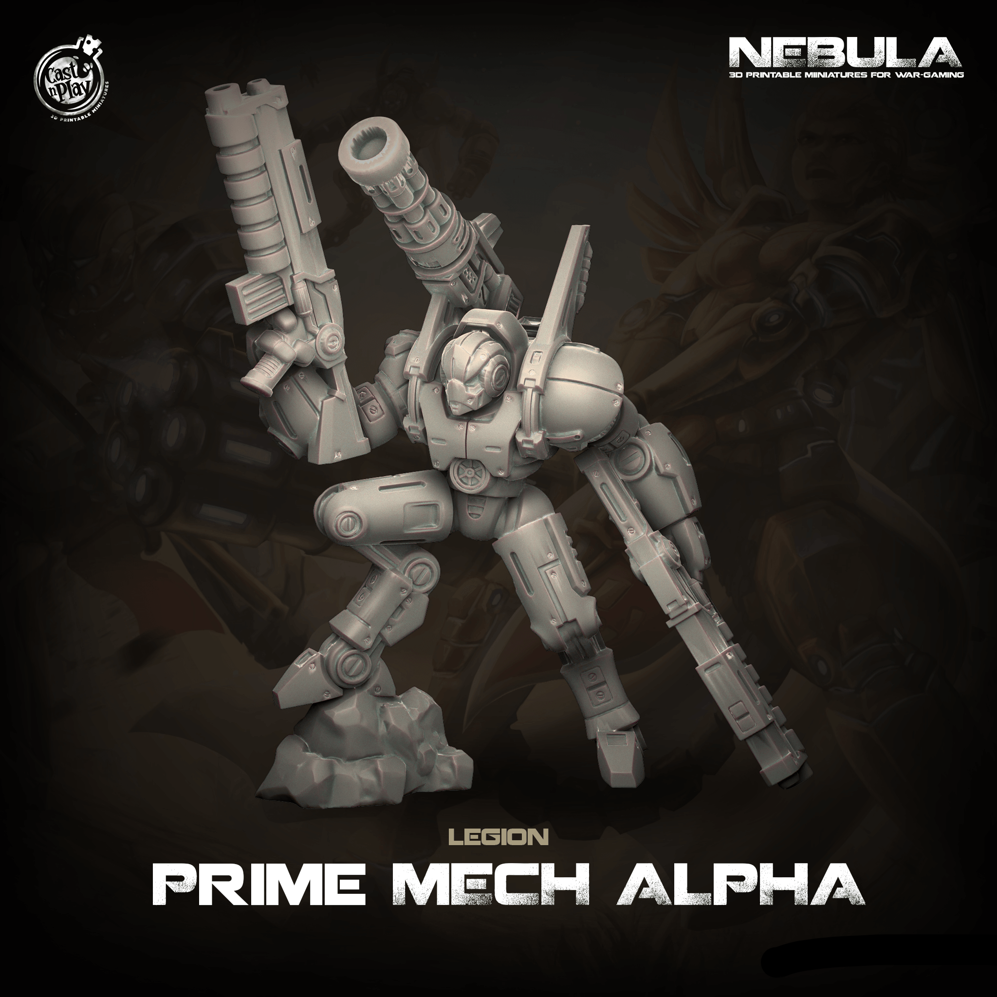 3D Printed Cast n Play Prime Mech Alpha Nebula Origins 28mm 32mm D&D