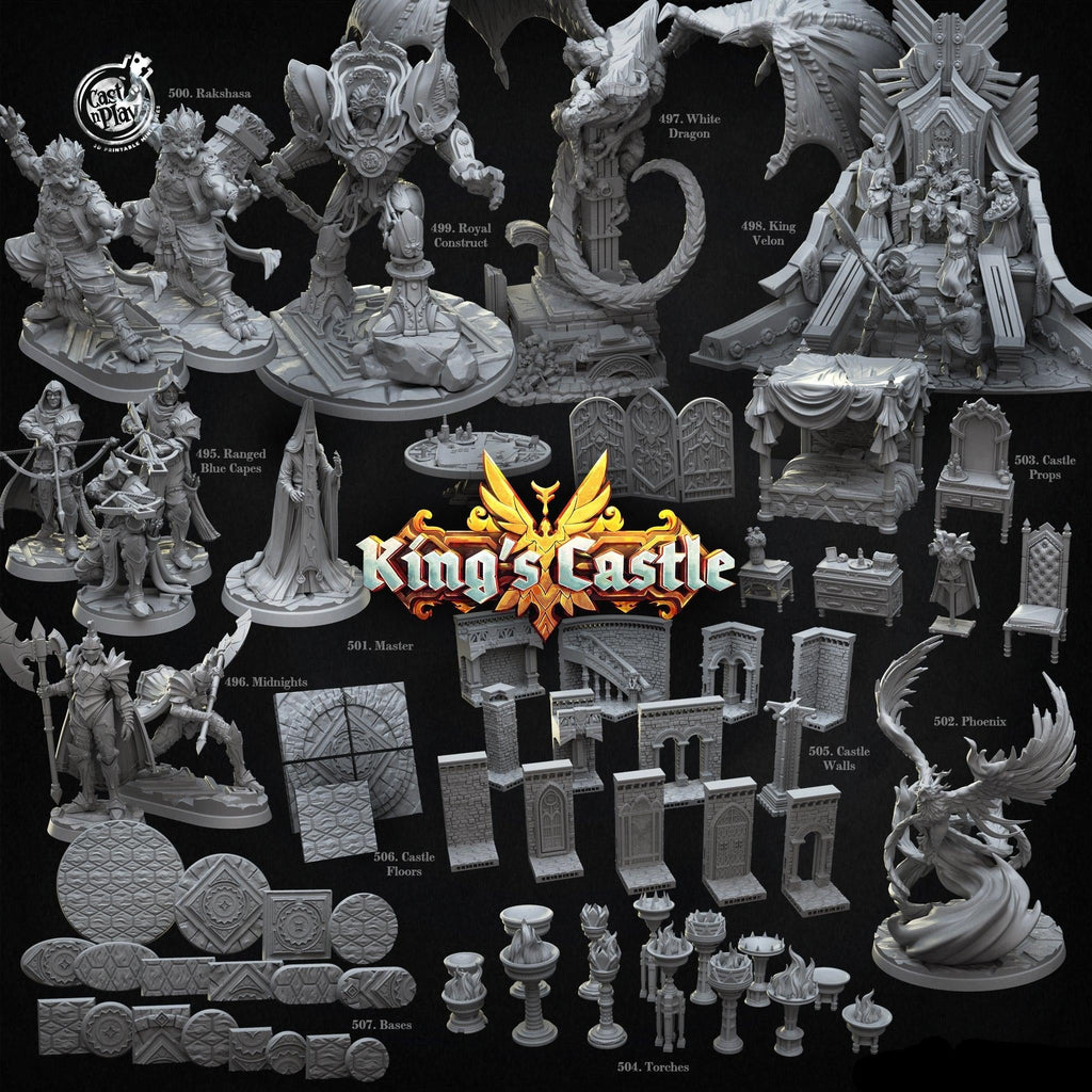 3D Printed Cast n Play Rakshasa 28mm 32mm D&D