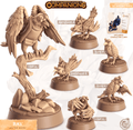 3D Printed Cast n Play Rav - The Raven Companions 28mm 32mm D&D