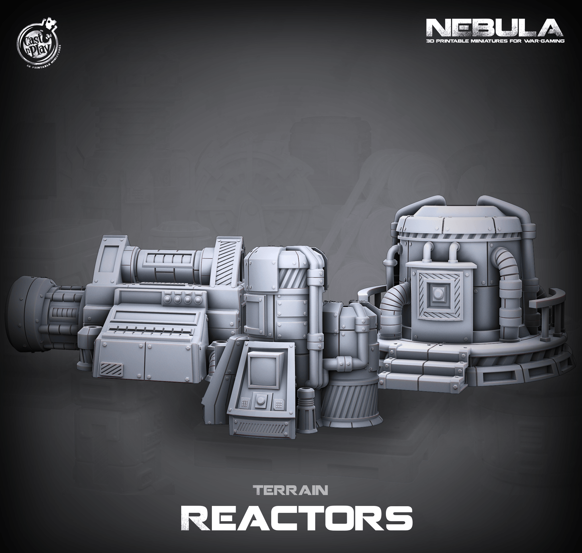 3D Printed Cast n Play Reactors Nebula Origins 28mm 32mm D&D