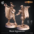 3D Printed Cast n Play Royal Announcers Royal Feast Death Tiles 28mm 32mm D&D