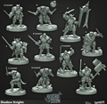 3D Printed Cast n Play Shadow Knights Riders of Doom Set 28mm 32mm D&D