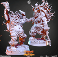 3D Printed Cast n Play Shamanic Orc Warriors of the Wastelands 28mm 32mm D&D
