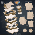 3D Printed Cast n Play Small Castle Kingdom Of Thamarya 28mm 32mm D&D