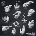 3D Printed Cast n Play Spells 28mm 32mm D&D