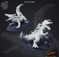 3D Printed Cast n Play Swamp Collection - Crocodiles 28mm 32mm D&D