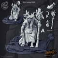 3D Printed Cast n Play Swamp Collection - Swamp Witch 28mm 32mm D&D