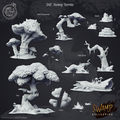 3D Printed Cast n Play Swamp Terrain Swamp Collection 28mm 32mm D&D