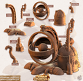 3D Printed Cast n Play Terrain Essentials - Steampunk Workshop Display Generator 28mm 32mm